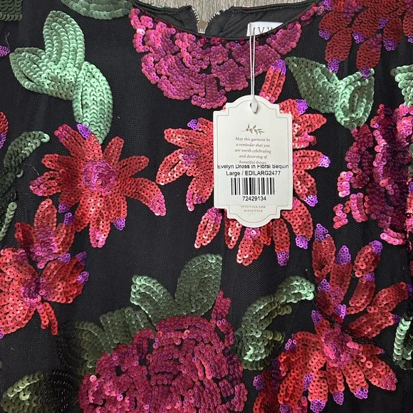 Ivy City Co Floral Dress in Pink and Green - Picture 4 of 6